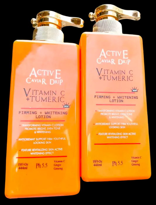 Active Caviar Drip Vitamin C + Turmeric Firming + Whitening Body Lotion