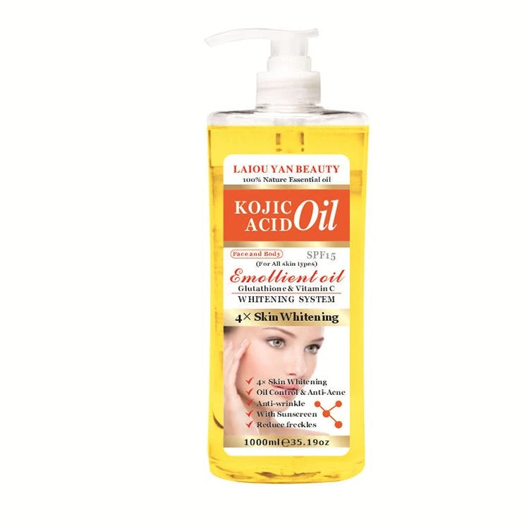 Kojic Acid 4× Skin Whitening Body & Face Oil moisturizes and softens skin-1000ml
