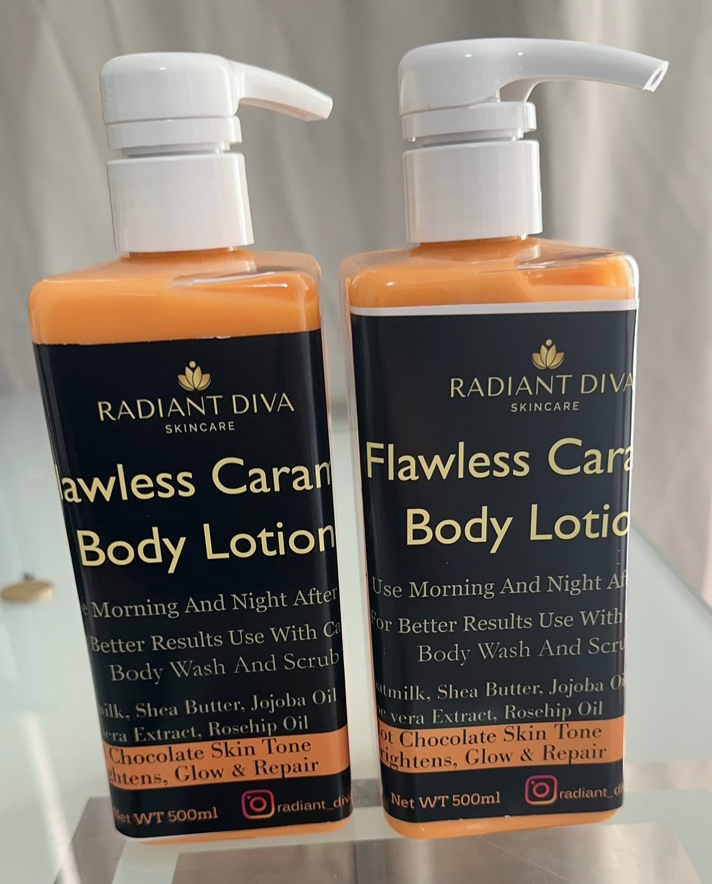 AHA % Brightening Moisturising Glow Body Lotion For Skin Repair & Uneven Skin Tone