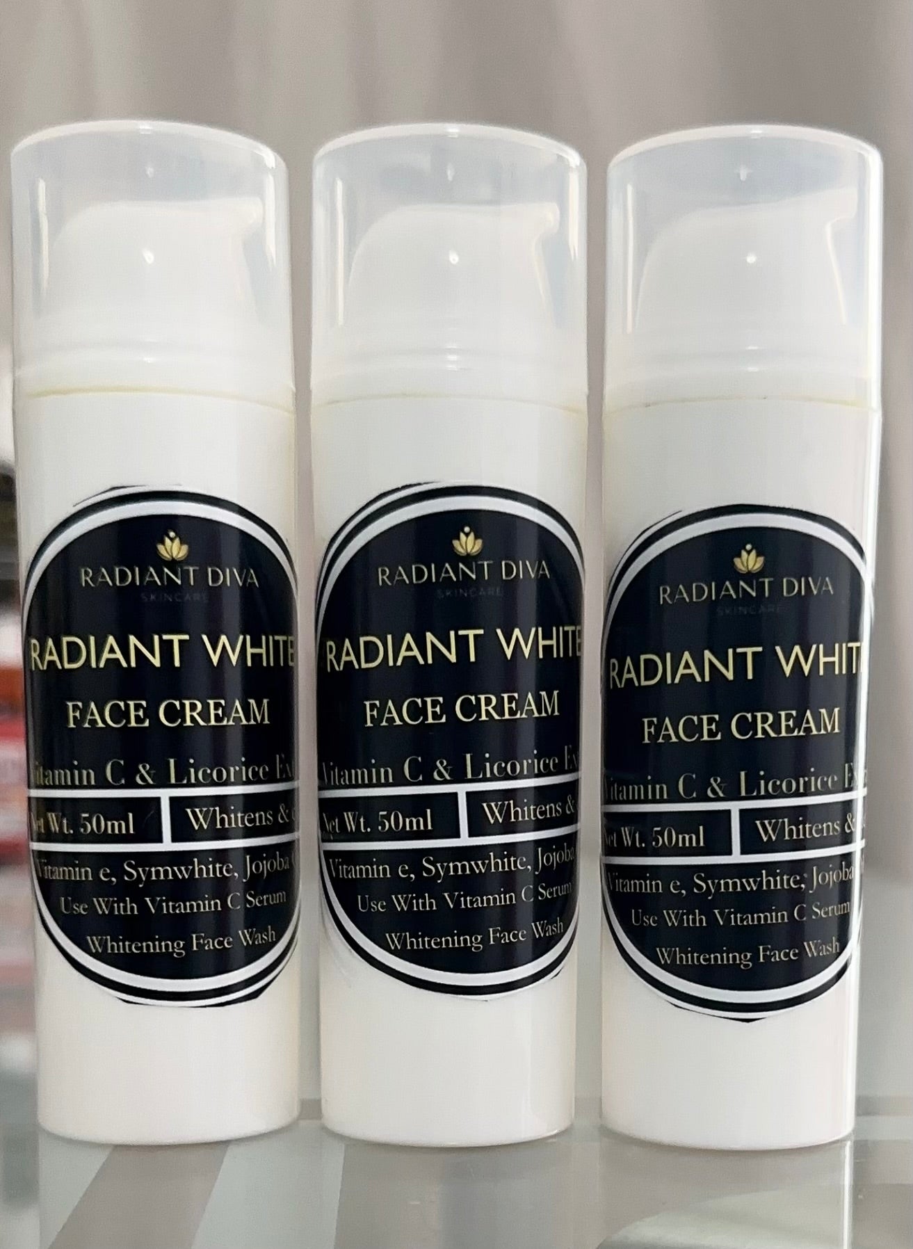 Radiant white lightening face cream 50ml