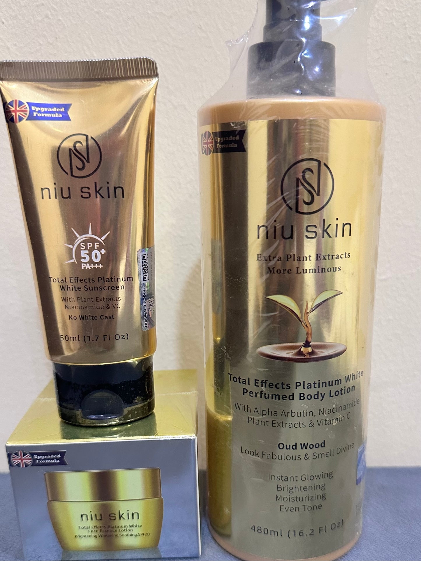 Niu Skin Plant Extract Brightening Body lotion, Face Cream & Sunscreen