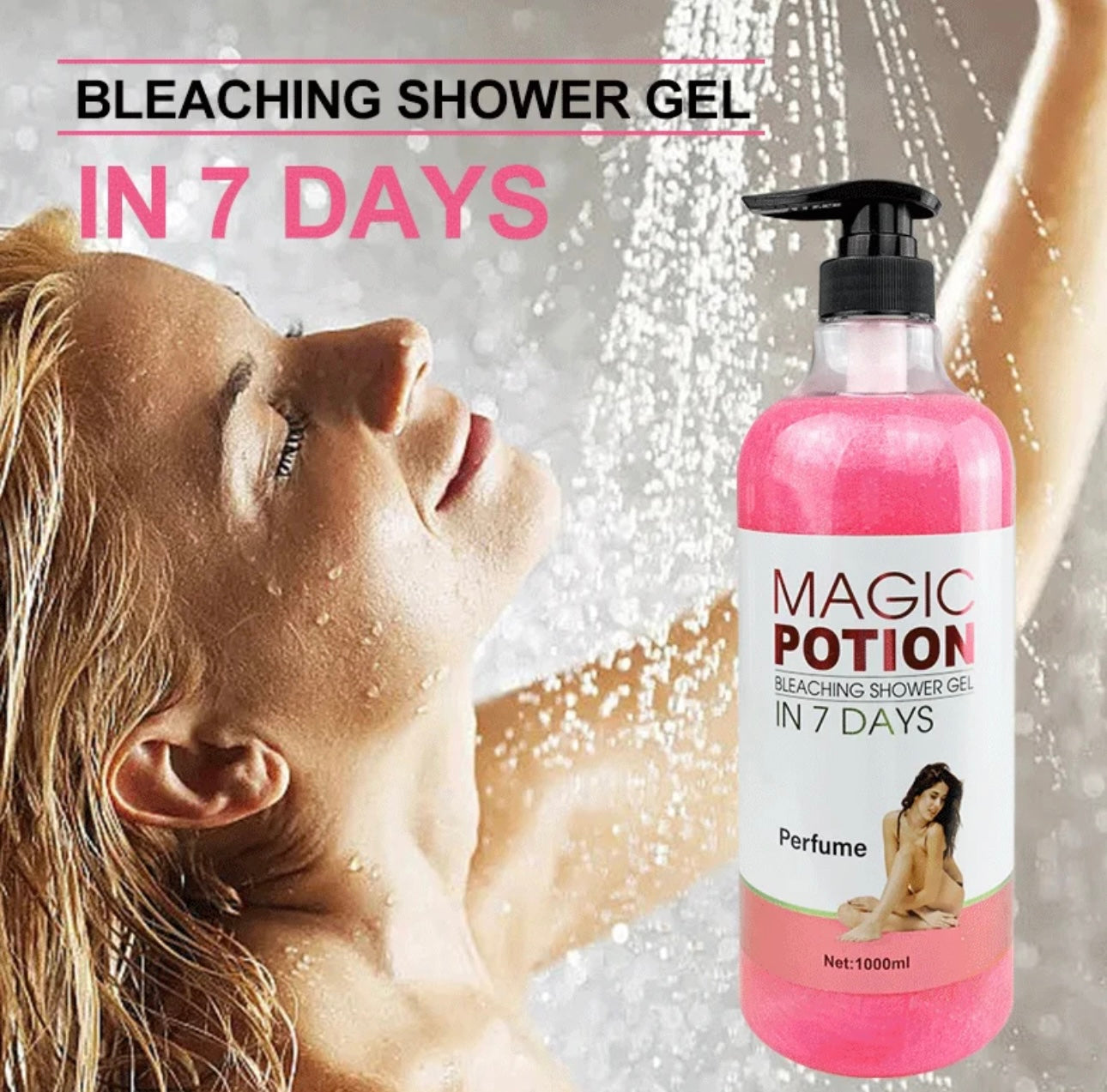 Magic portion lightening body shower gel