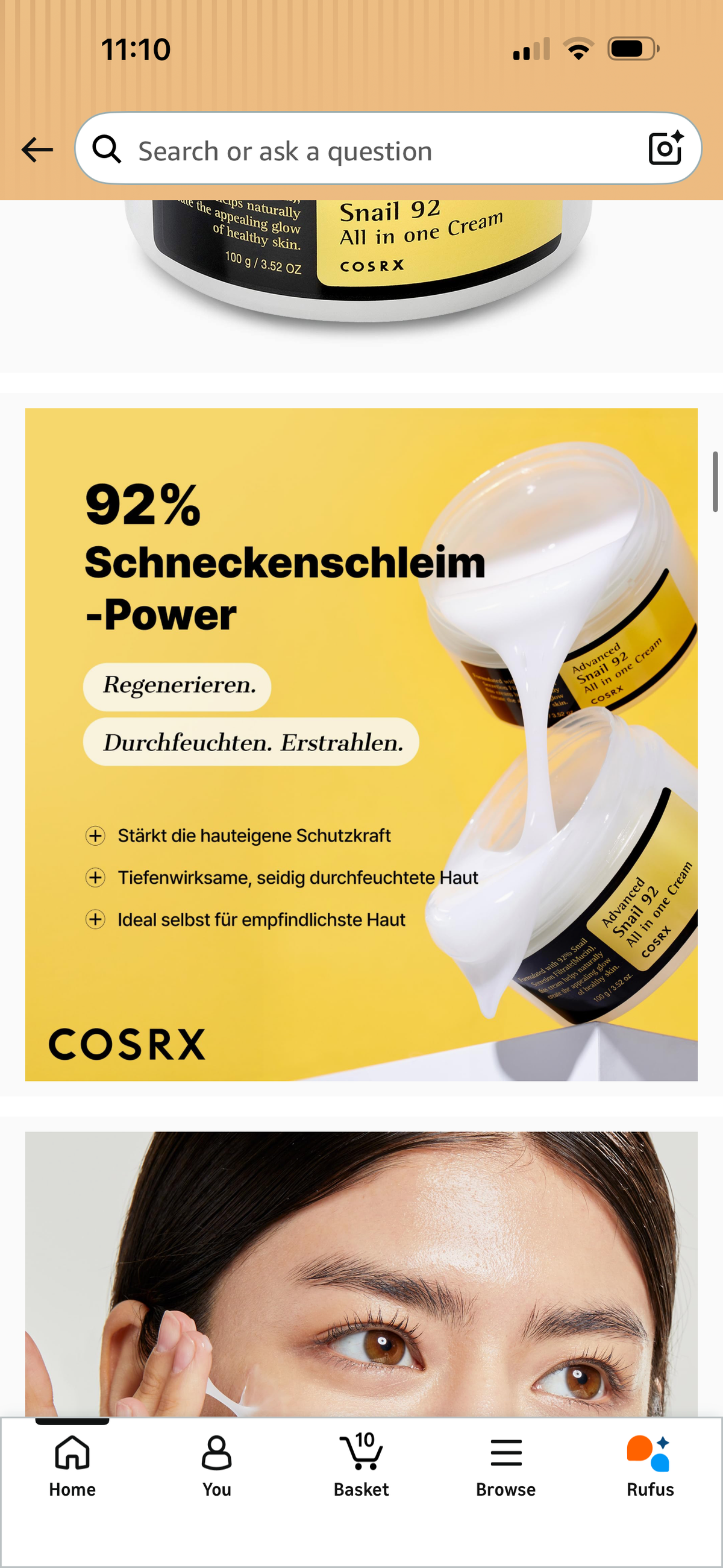 Cosrx Advanced Snail 92 All-in-One Creme 100 g