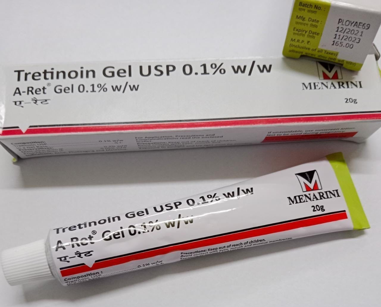 Tretinion 0.1% Gel For Acne, Anti-aging And Skin Renewal